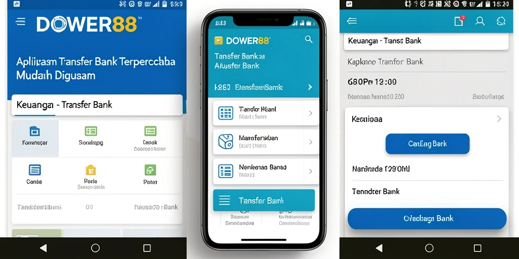 Antarmuka DOWER88 yang ramah pengguna untuk transfer bank.