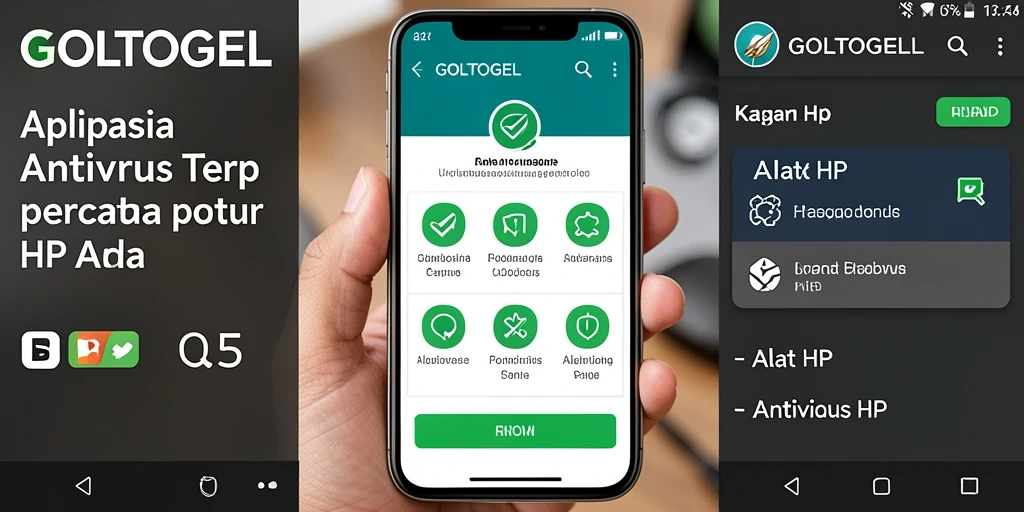 Tampilan antarmuka aplikasi GOLTOGEL yang sederhana dan fungsional.