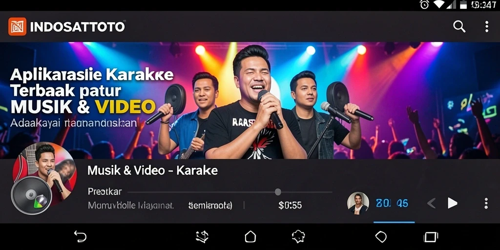 Antarmuka aplikasi <strong>INDOSATTOTO</strong> yang intuitif untuk pengalaman Karaoke maksimal.