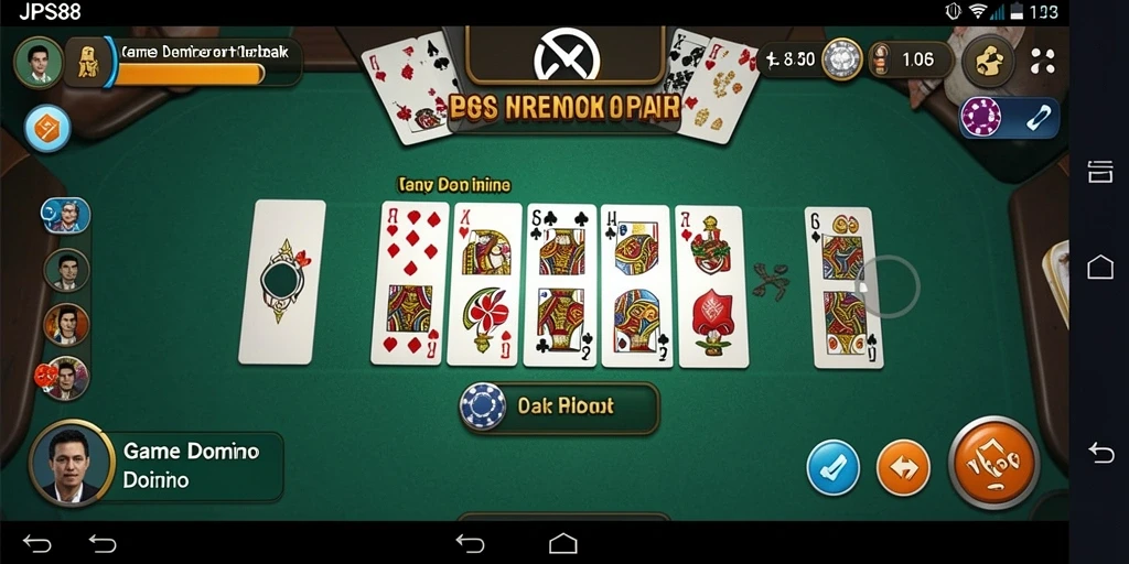 Antarmuka menarik dan fungsi intuitif dalam game Domino.