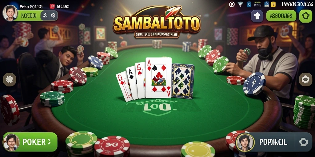 Antarmuka SAMBALTOTO yang menawan dan fungsional untuk permainan Poker.